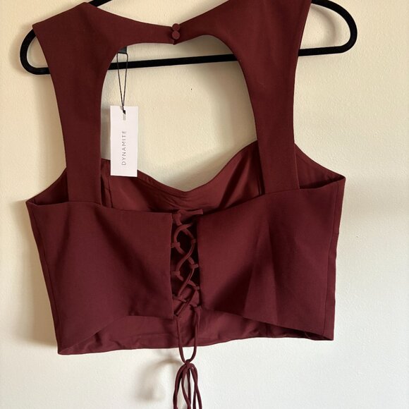 Dynamite Open Back Corset Top - Picture 4 of 7